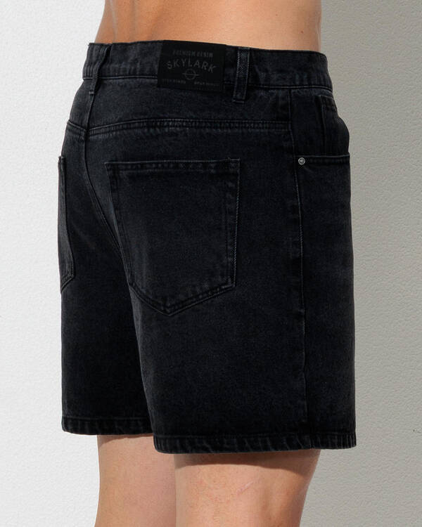 Skylark Stride Denim Shorts for Mens