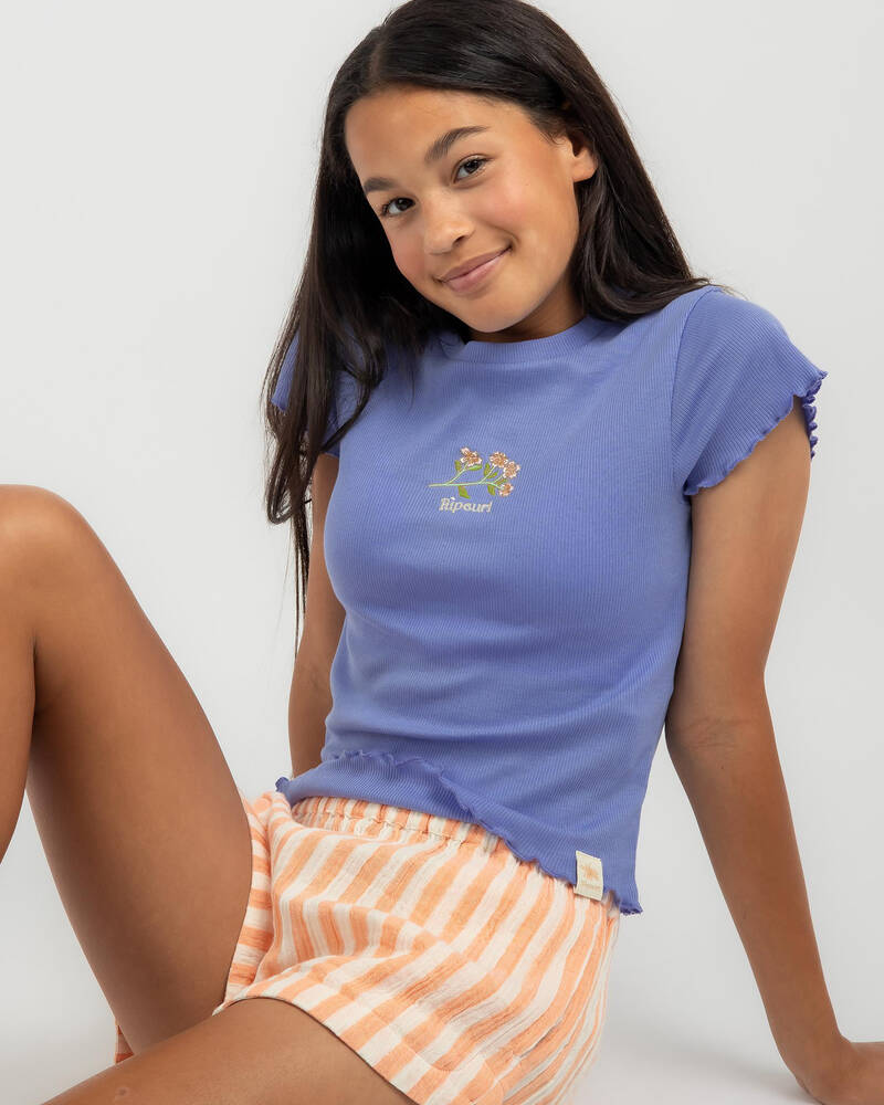 Rip Curl Girls' Sun Catcher Rib T-Shirt for Womens