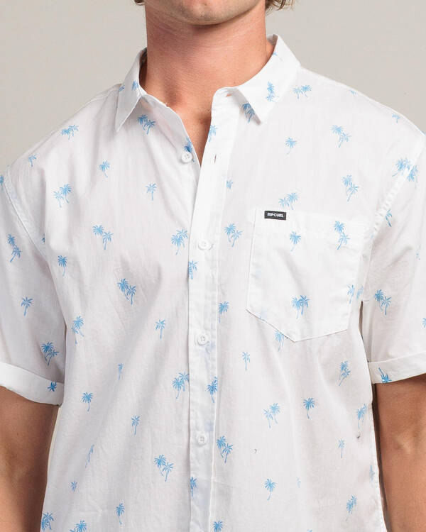 Rip Curl Paradise Palms Short Sleeve Shirt for Mens