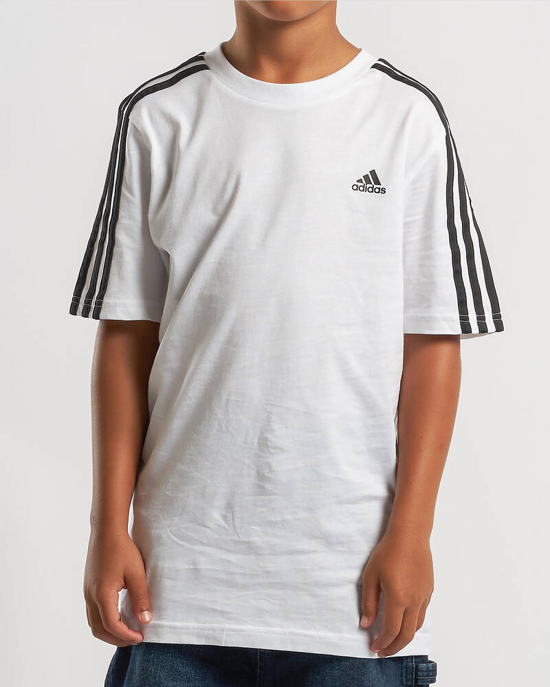 adidas Boys' 3 Stripe T-Shirt for Mens