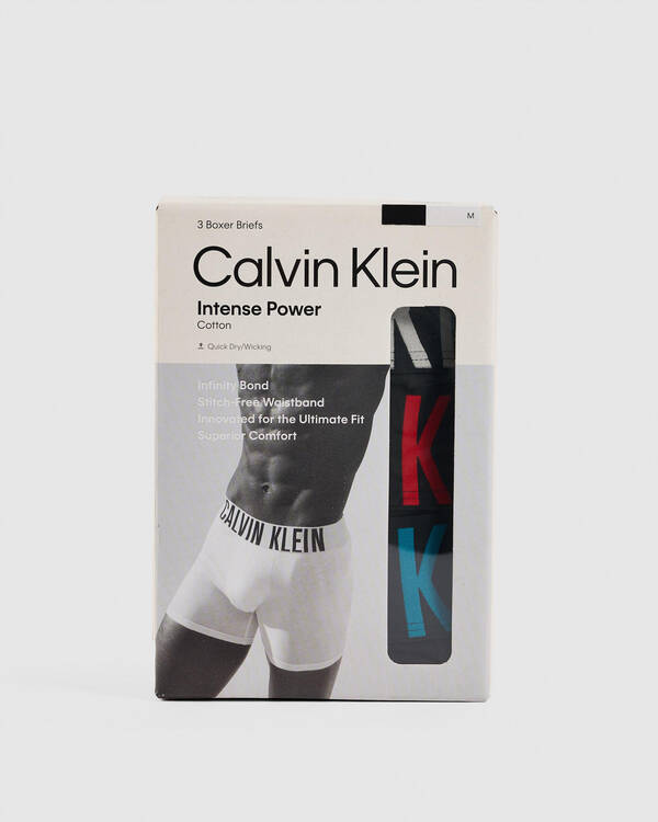 Calvin Klein Intense Power Cotton Stretch Boxer Brief 3 Pack for Mens