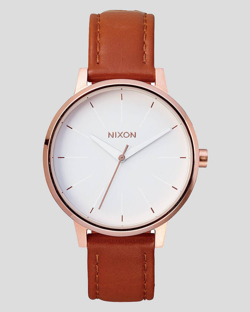 Nixon Kensington Leather Watch for Womens