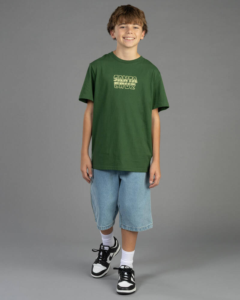 Santa Cruz Boys' Multi Cruz Stack Centre T-Shirt for Mens