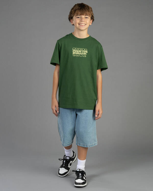 Santa Cruz Boys' Multi Cruz Stack Centre T-Shirt for Mens