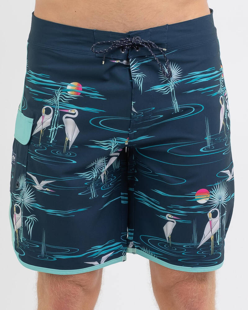 Shop Billabong 73 Line Up Pro Board Shorts In Navy Fast Shipping