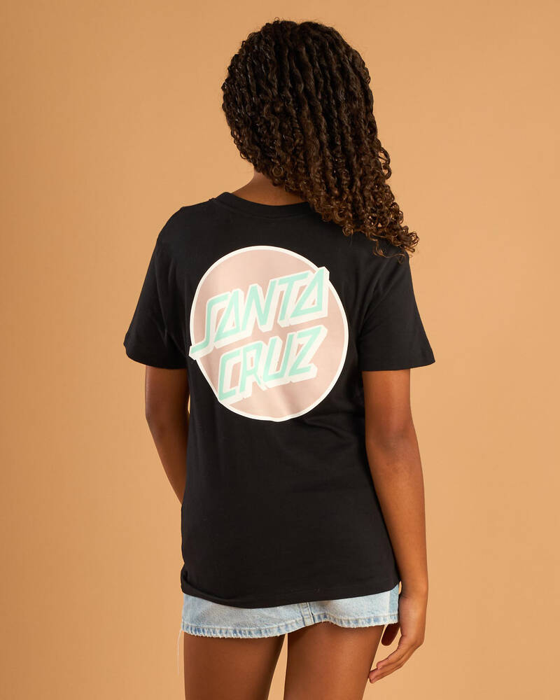 Santa Cruz Girls' Other Dot Reversible Chest T-Shirt for Womens