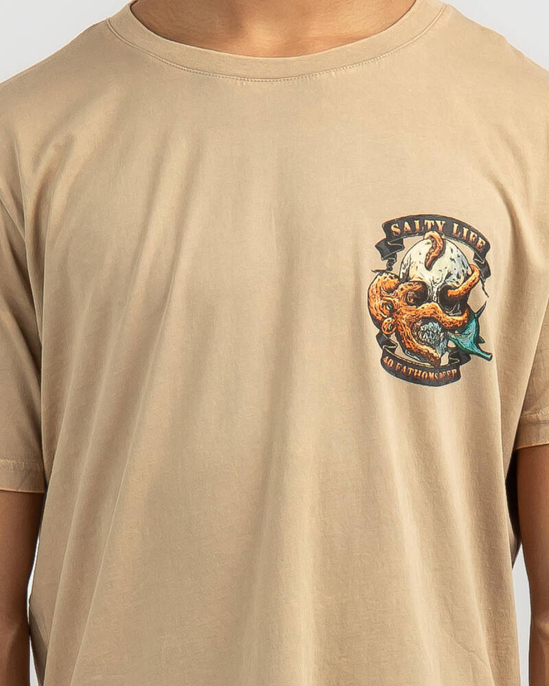 Salty Life Into The Deep T-Shirt for Mens