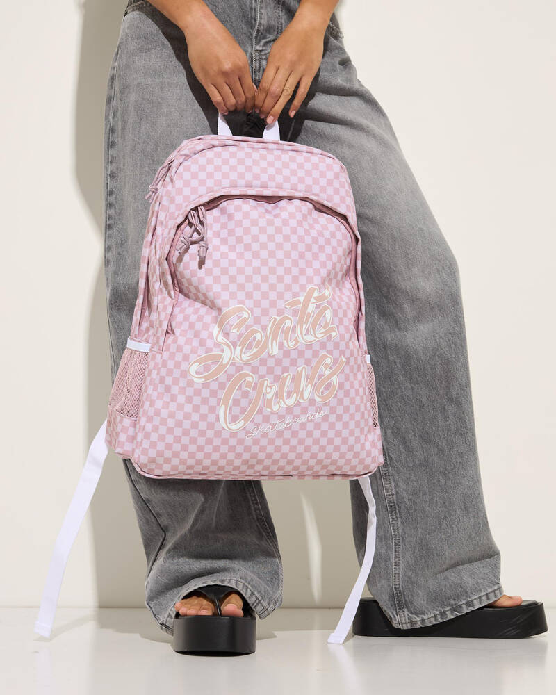 Santa Cruz Ribbon Script Check Backpack for Womens
