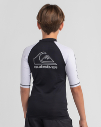 Quiksilver Boys' On Tour Short Sleeve Rash Vest for Mens image number null