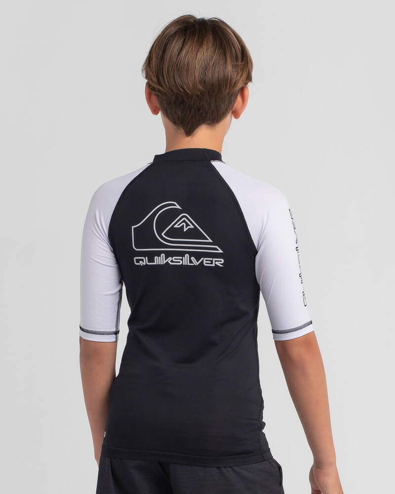 Quiksilver Boys' On Tour Short Sleeve Rash Vest for Mens