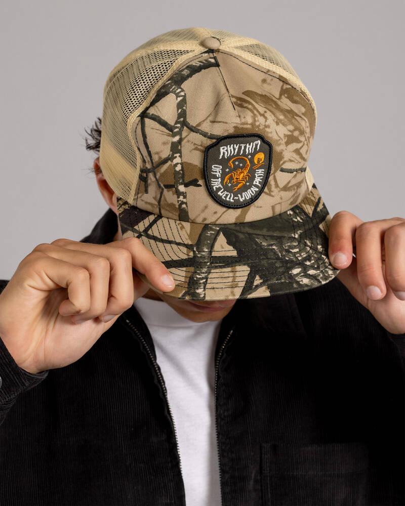 Rhythm Camo Trucker Cap for Mens
