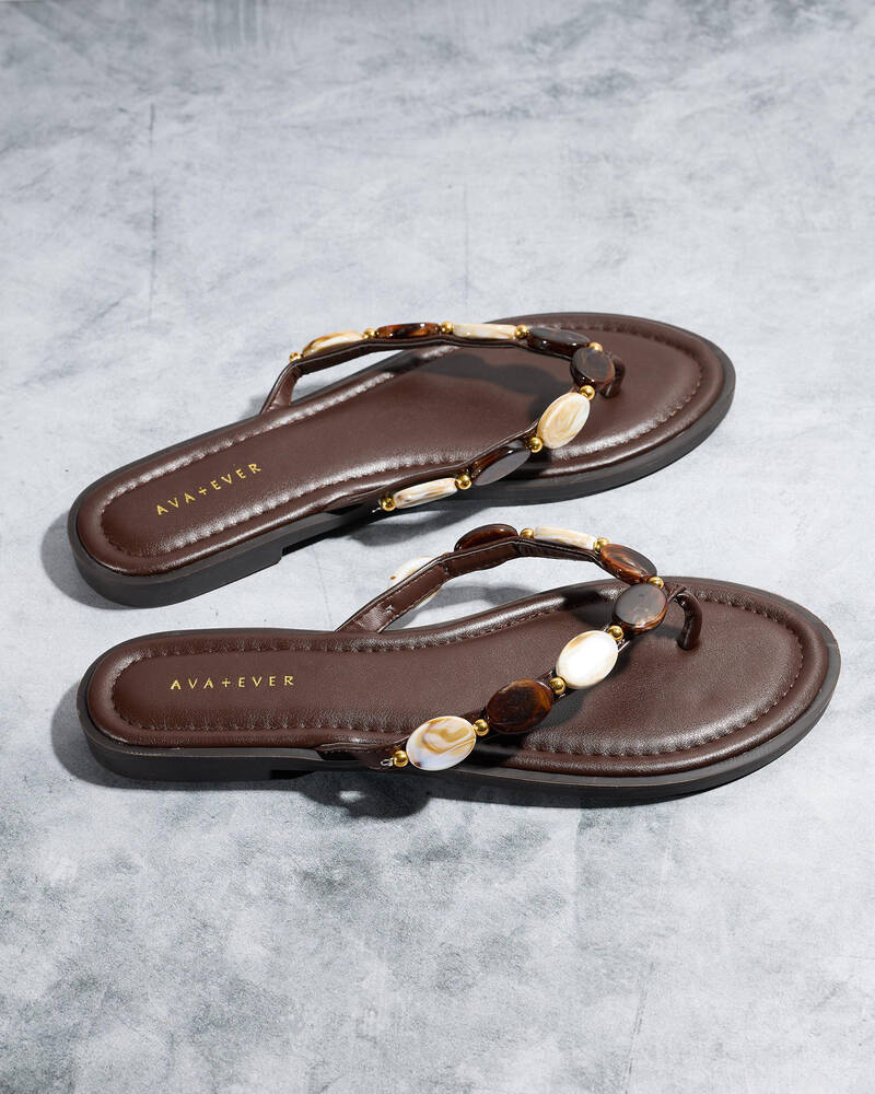 Ava And Ever Onyx Thong Sandals for Womens