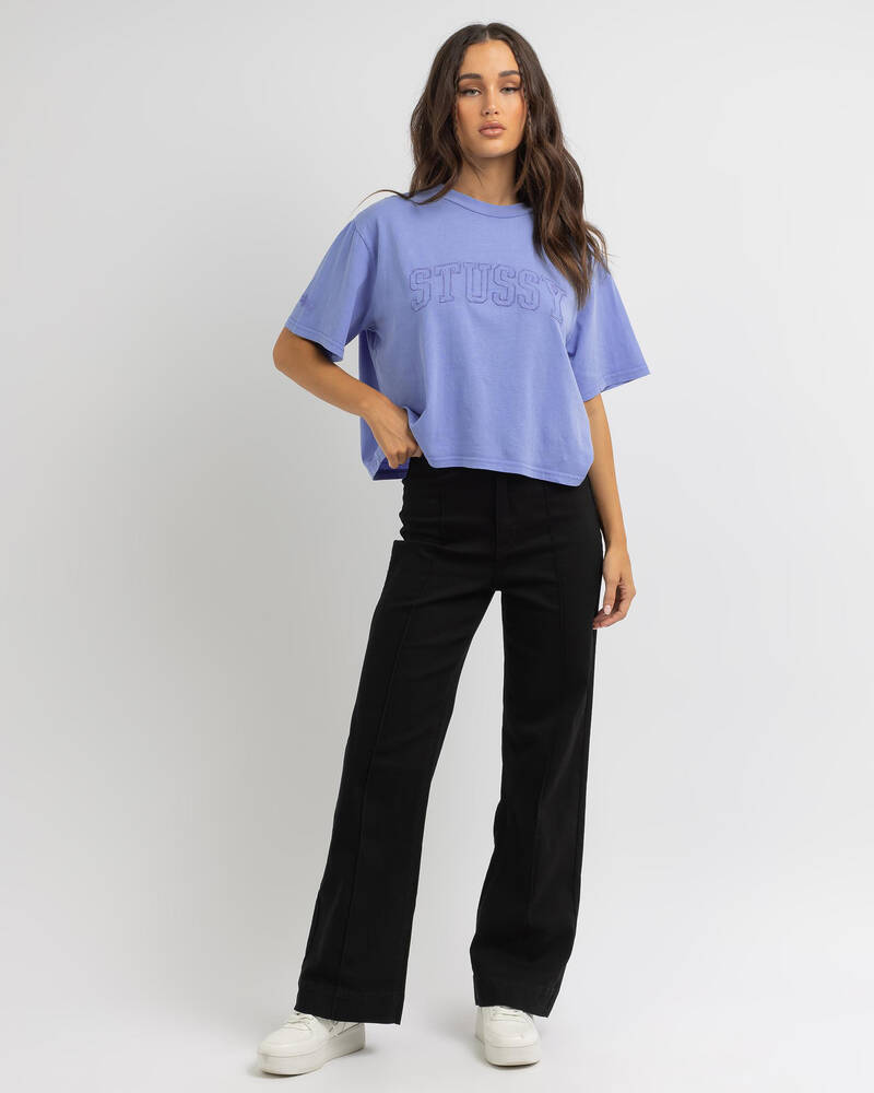 Stussy Collegiate Boxy T-Shirt for Womens