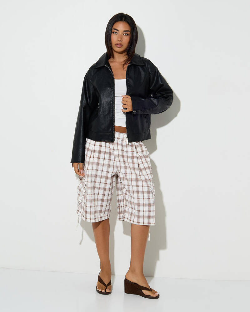 Ava And Ever Fever Faux Leather Jacket for Womens