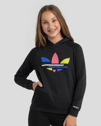 adidas Girls' Trefoil Print Hoodie for Womens image number null