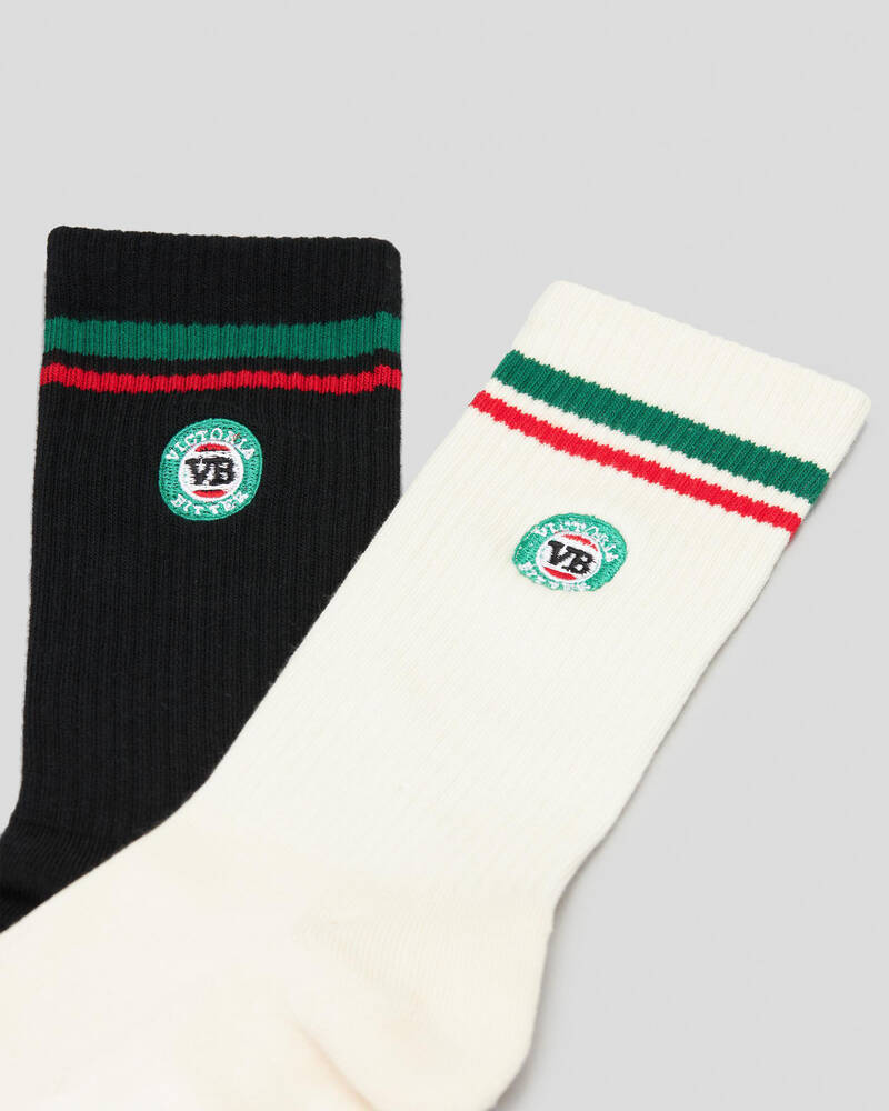 FOOT-IES VB Logo Sneaker Socks 2 Pack for Mens