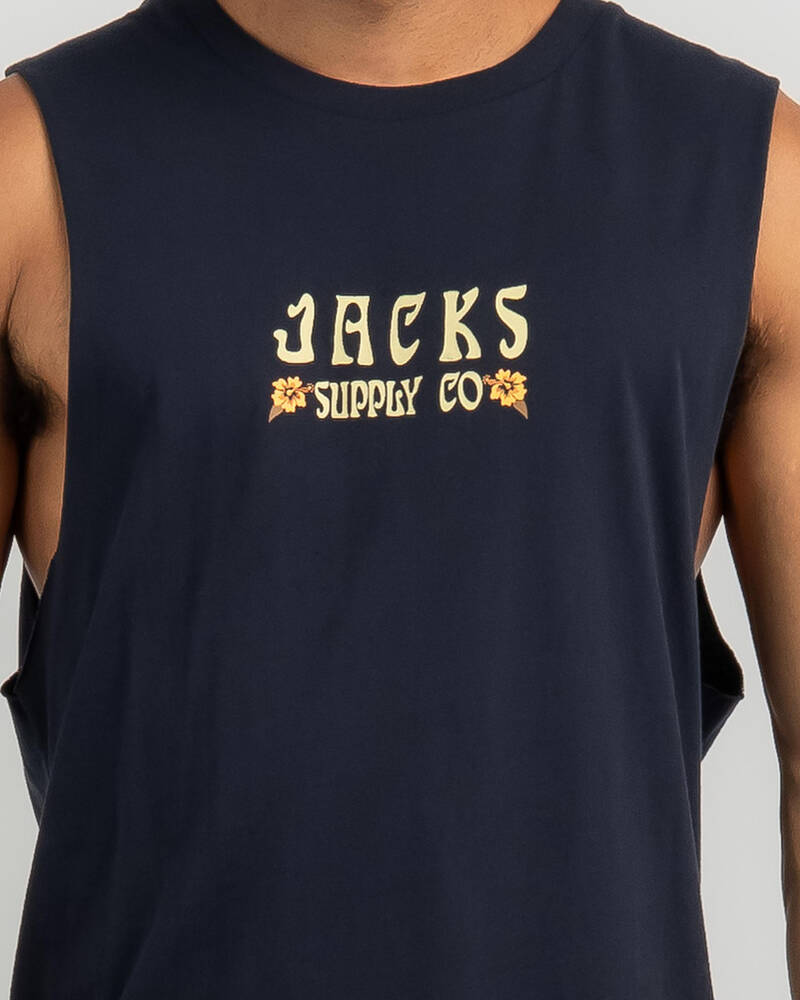 Jacks Tropical Muscle Tank for Mens