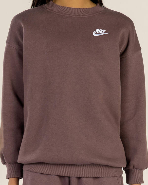 Nike Girls' Oversized Crew Sweater for Womens