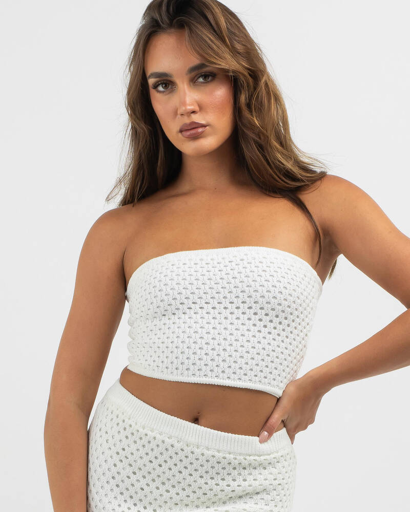 Mooloola Taylah Crochet Tube Top for Womens