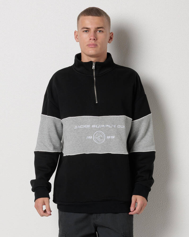 Jacks Zone Quarter Zip Sweatshirt for Mens