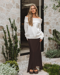 Ava And Ever Veriti Off Shoulder Knit Jumper for Womens image number null