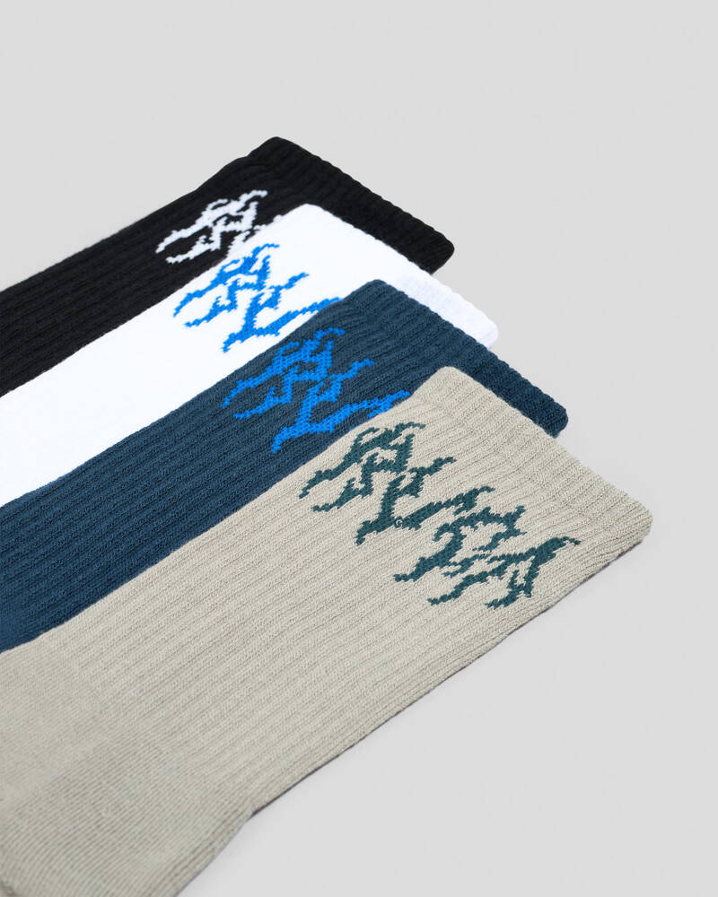 RVCA Seasonal Socks 4 Pack for Mens