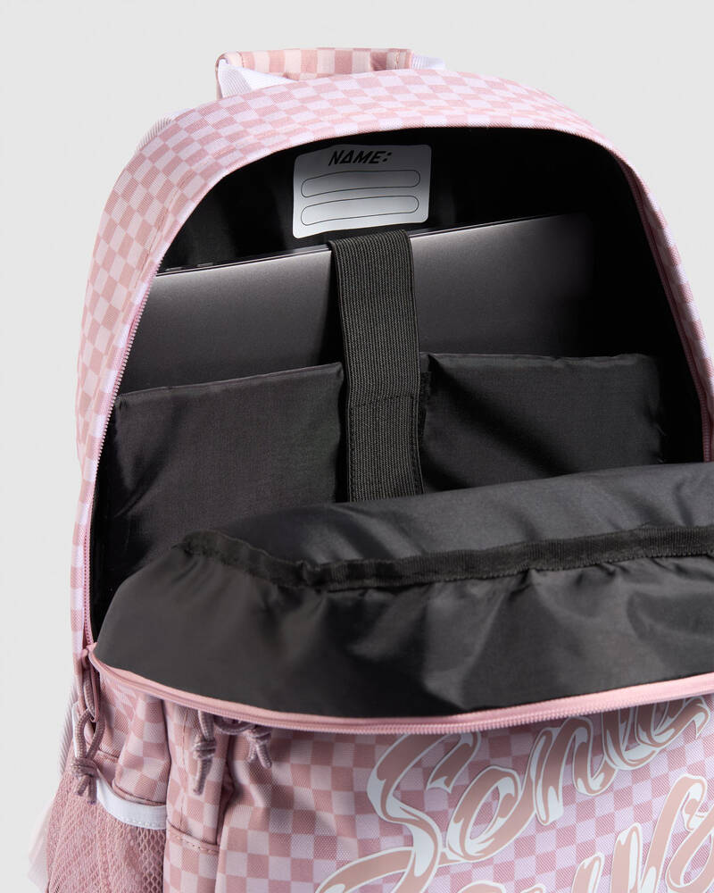 Santa Cruz Ribbon Script Check Backpack for Womens