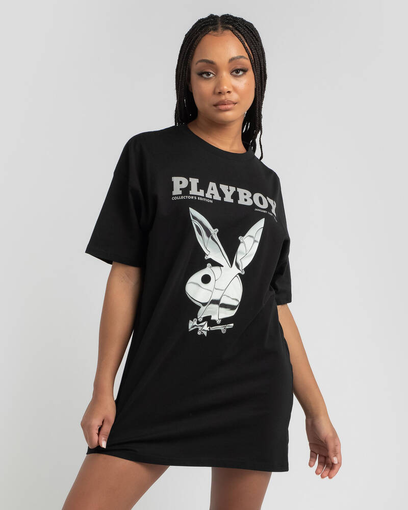 Playboy Jan' 89 Oversized T-Shirt Dress for Womens