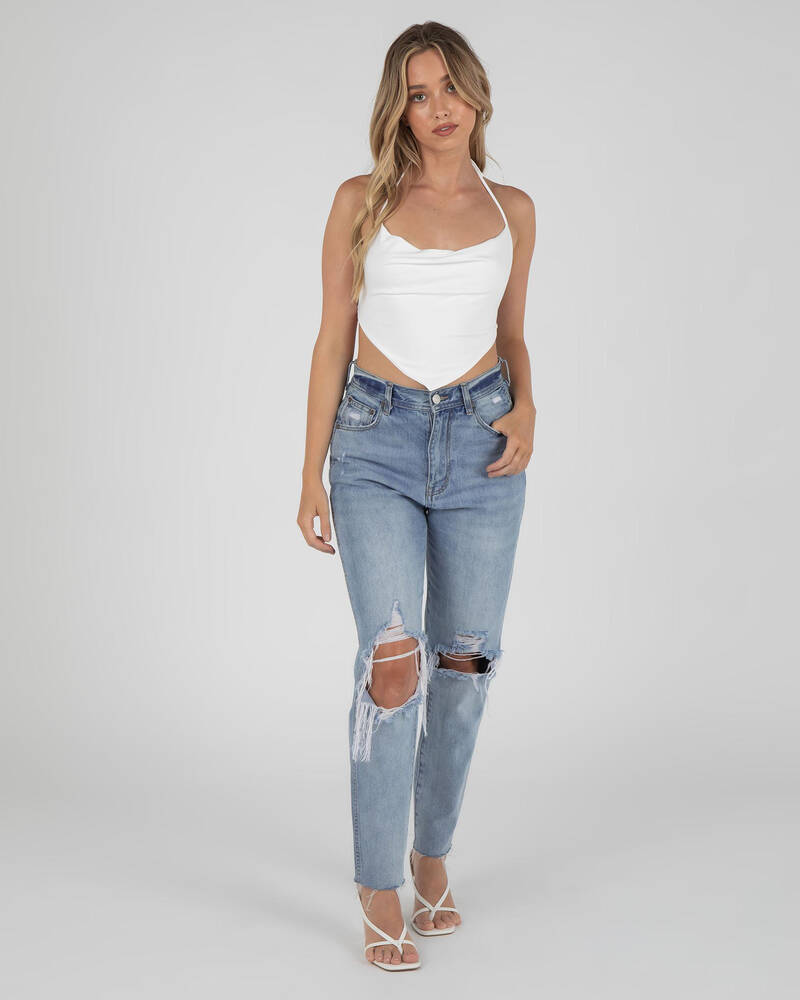 Ava And Ever Cherry Bomb Halter Top for Womens