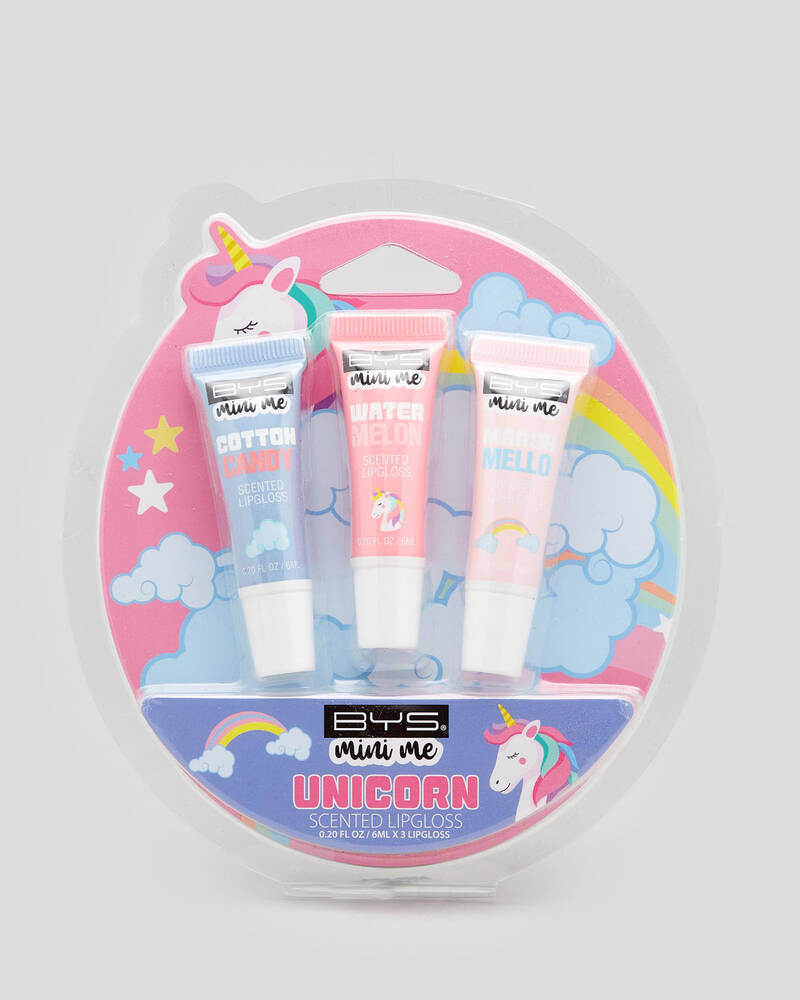 BYS Unicorn 3 Piece Lip Gloss Pack for Womens