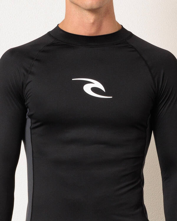Rip Curl Waves Performance Long Sleeve Rash Vest for Mens