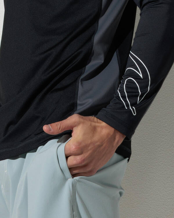 Rip Curl Drive Long Sleeve Rash Vest for Mens