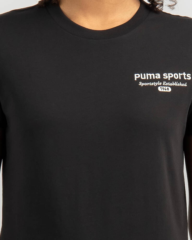Puma Team Graphic T-Shirt for Womens