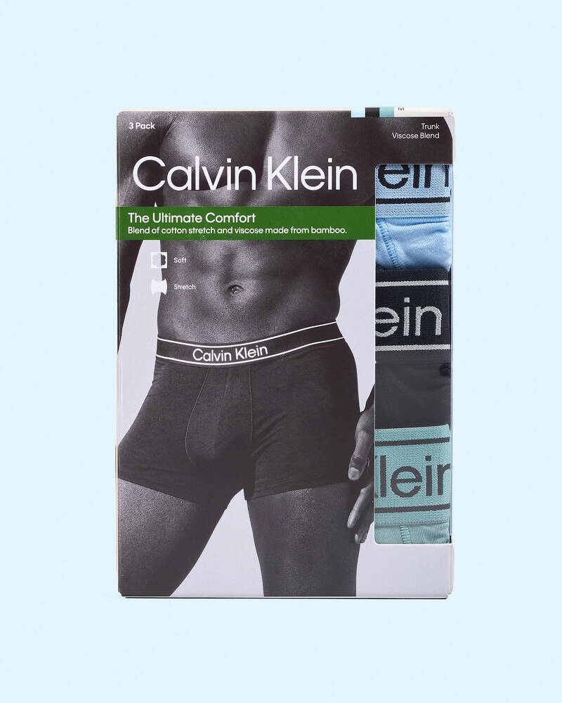 Calvin Klein Bamboo Comfort Trunk 3 Pack for Mens