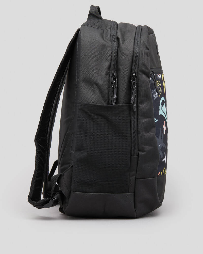 Shop Quiksilver Schoolie Backpack In Next Gen Black Boy Fast Shipping