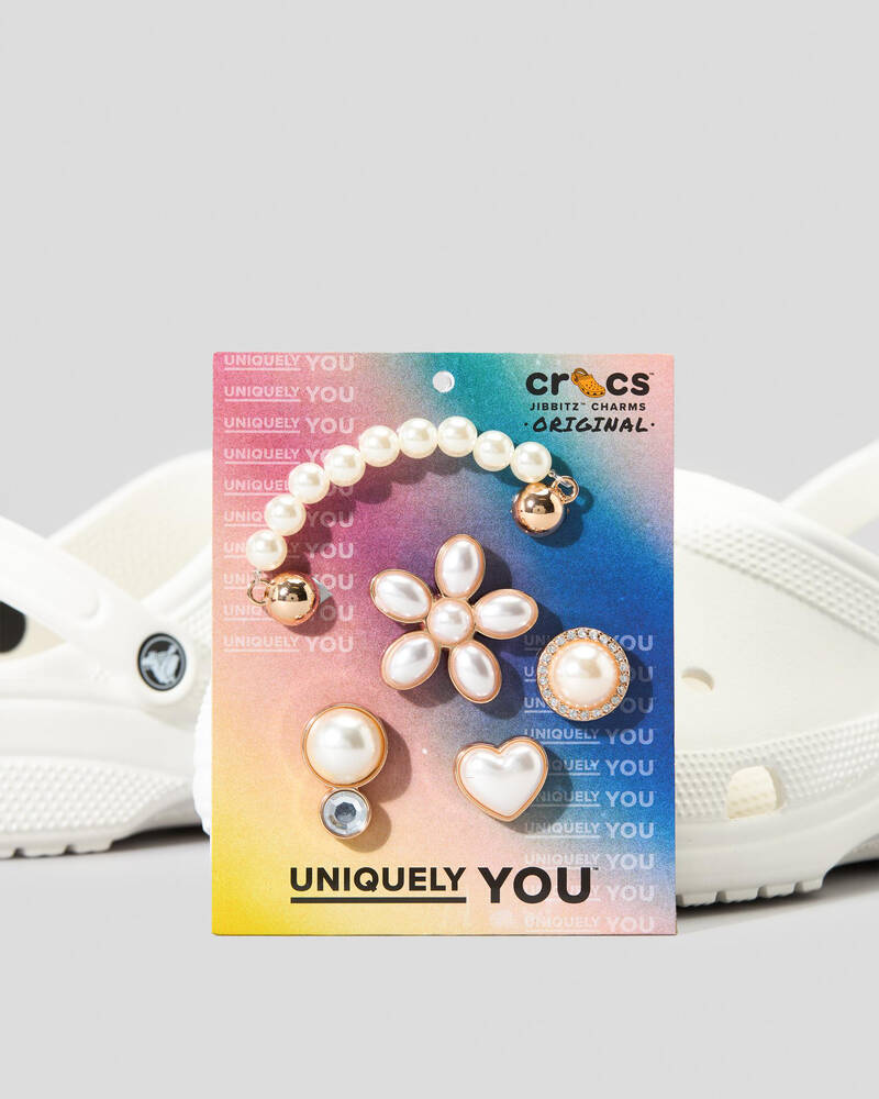 Crocs Dainty Pearl Jewelry Jibbitz 5 Pack for Unisex