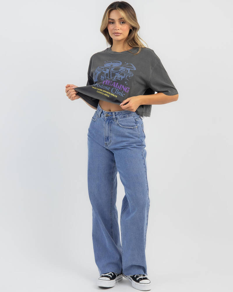 RVCA Healing Half Rummage T-Shirt for Womens