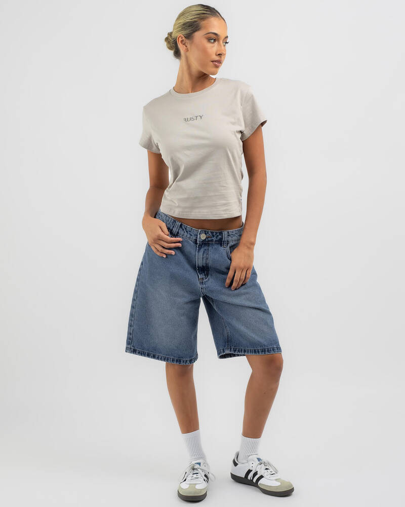 Rusty Rusty Signature Baby Tee for Womens