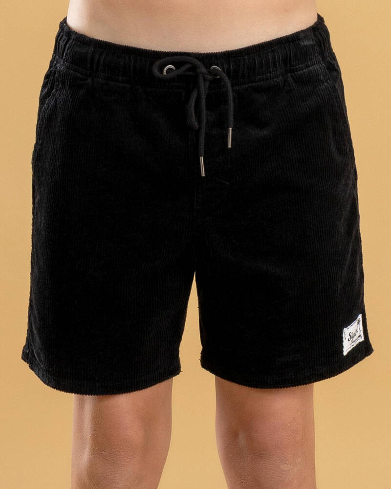 Skylark Boys' Cord Elastic Waist Shorts for Mens