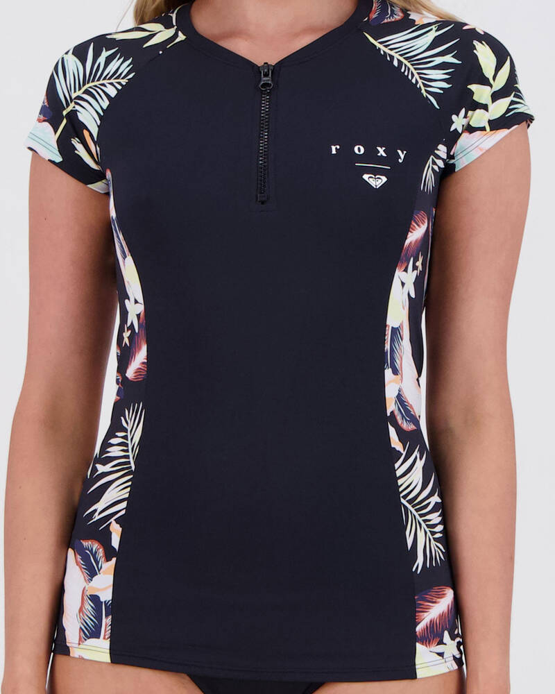 Roxy Beach Classics Cap Sleeve Rash Vest for Womens