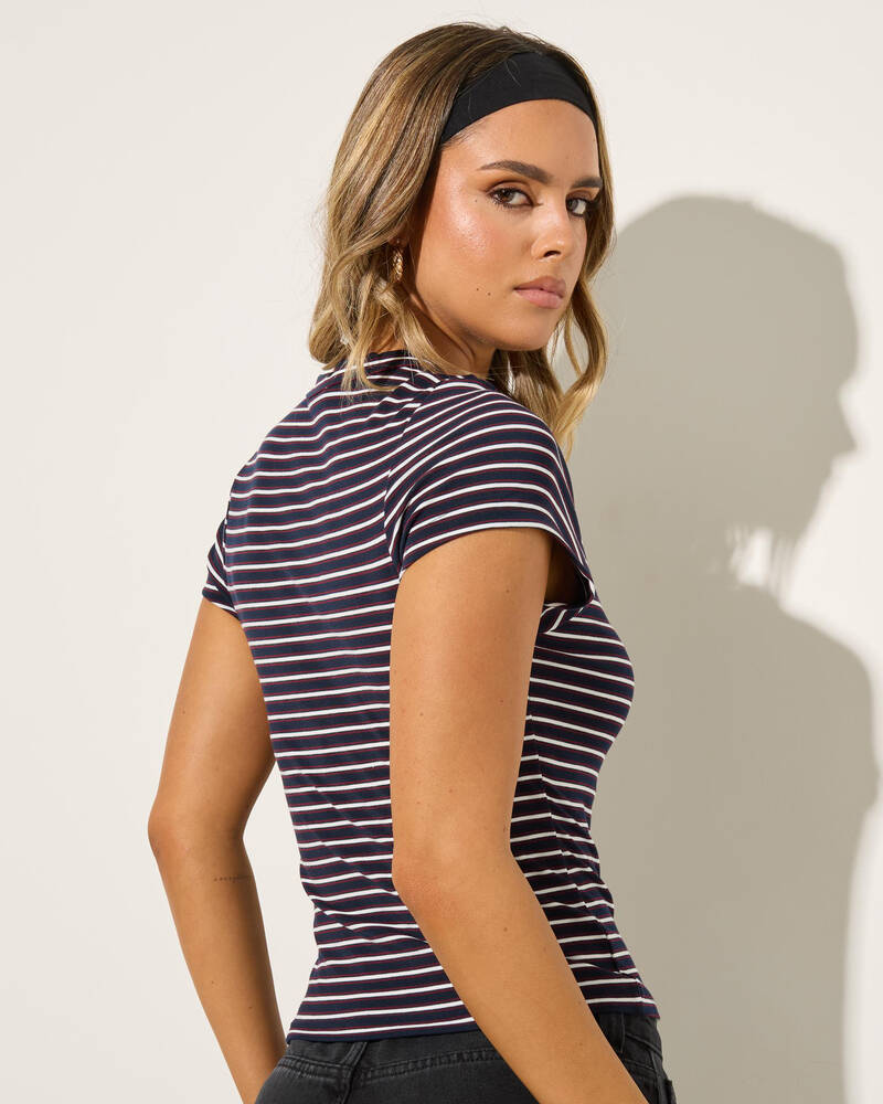 Ava And Ever Minnie Stripe Top for Womens