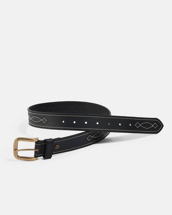 Ringers Western Crossover Leather Belt for Mens