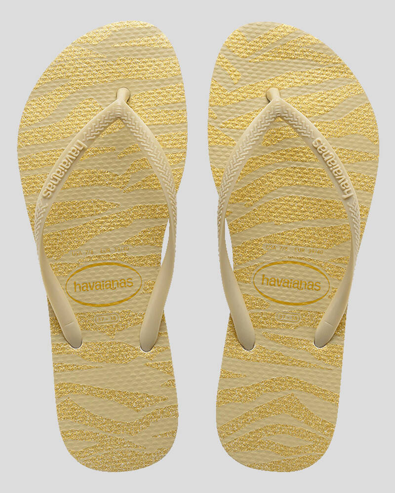 Havaianas Kids' Slim Animals Glitter Thongs for Womens