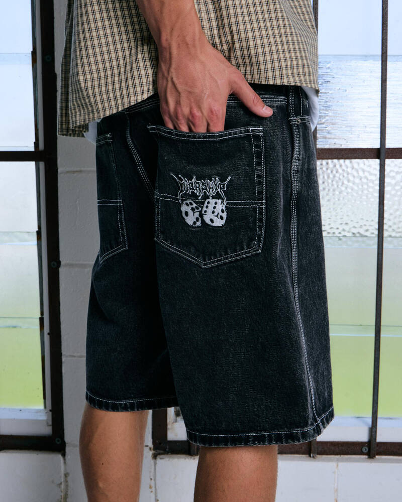 Worship Supplies Rollem Lounger Jean Shorts for Mens