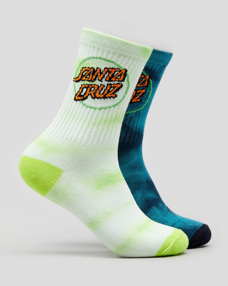 Santa Cruz Toxic Tie Dye Socks for Mens