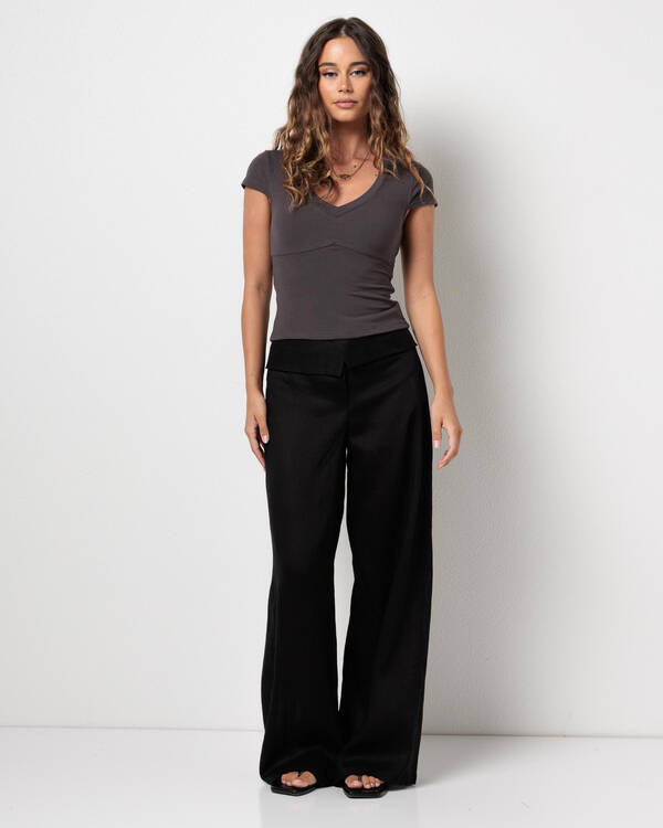 Ava And Ever Indie Basic V Neck Tee for Womens