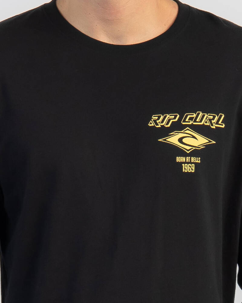 Rip Curl Fade Out Icon Long Sleeve T-Shirt for Mens