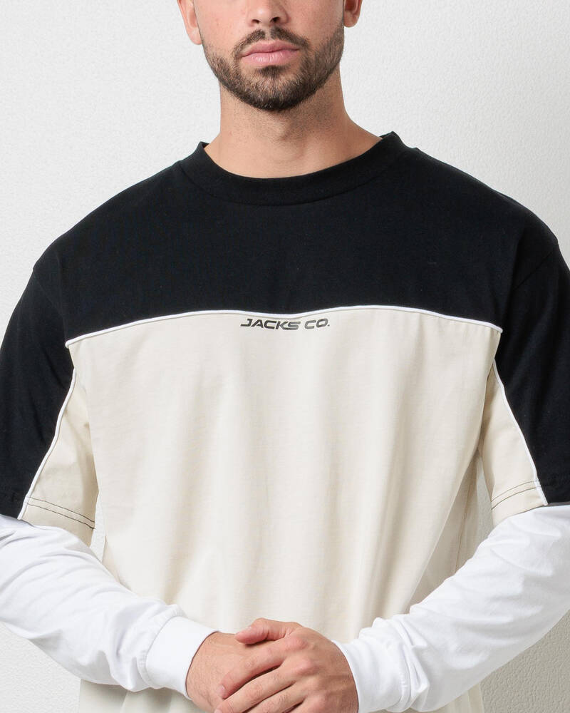 Jacks Cloudline Layered Long Sleeve T-Shirt for Mens