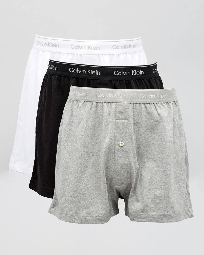 Calvin Klein Cotton Classics Knit Boxers 3 Pack for Mens