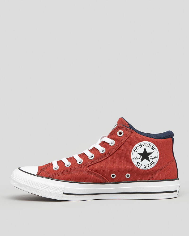 Shop Converse Chuck Taylor All Star Malden Street Mid Shoes In Rugged Orange/obsidian/white